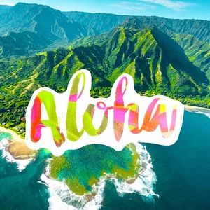BEAUTY Hawaii Aloha State Ohana Shaka Travel 808 Samoan Love Single Sticker